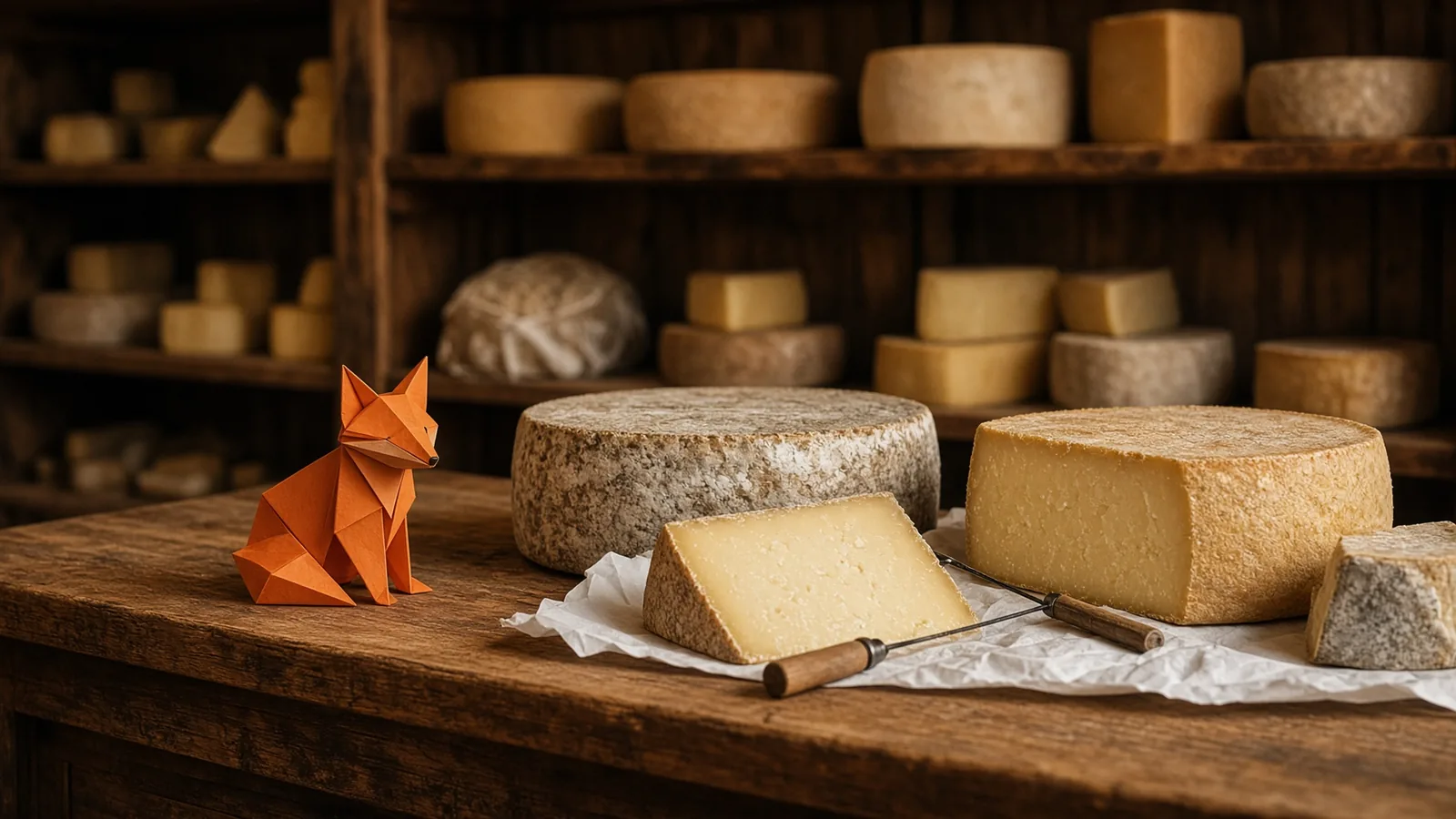 Comptoir d'une fromagerie